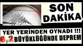 Sondakika KÖTÜ Haber! 6,2 ŞİDDETLİ Korkutan DEPREM! SON DAKİKA Açıklaması