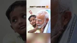 PM MODI WITH LITTLE CUTE GIRL #shorts