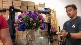 Easy way technique flower arrangement #tutorial  by AlexClever and #Theflorist1in kuwait