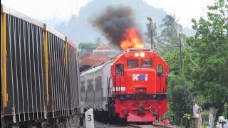 LOKOMOTIF RAJA KOBONG SUMATERA | TAMPIL BEDA‼️ CC201-132R TANJUNGKARANG MAKIN GACOR DIPASANG AC