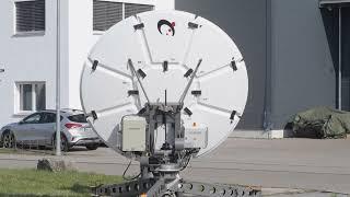 Hiltron Flyaway Satellite Antenna Solution for C-/, X-, Ku-, and Ka-band.