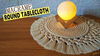 Macrame Round Tablecloth Tutorial | Table Mat | Big Coasters Macrame