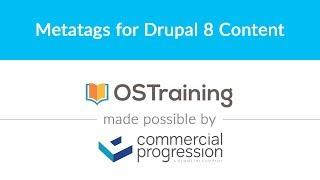 Lesson #4: Metatags for Your Drupal 8 Site