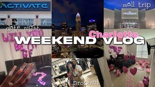 WEEKEND IN CHARLOTTE ఌ | he asked me to be his GF, date night, bball games + more |