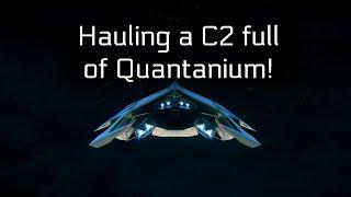 Hauling a C2 full of Quantanium in Star Citizen