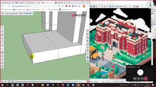 SketchUp Free для школы. Строим здание школы