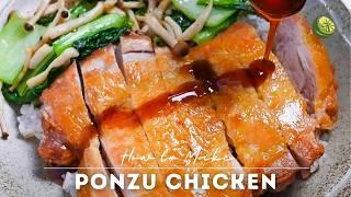 Crispiest Pan-Fried Chicken with Easy Ponzu Sauce