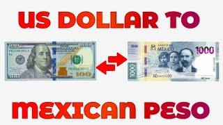 US Dollar To Mexican Peso Exchange Rate Today | USD To MXN | Dollar To Peso