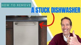  DISHWASHER STUCK IN CABINET - Easy Fix 