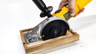 Make A Homemade Circular Saw | Angle Grinder Hack | DIY