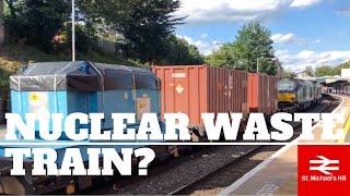 Strange Nuclear Waste Train at Cheltenham Spa