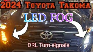 2024 Toyota Takoma How to remove the dummy fog lights Install DRL Turn signals LED lights