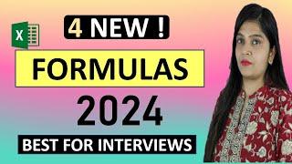  4 New Excel Formulas to Master in 2024 | Boost Your Excel Skills !