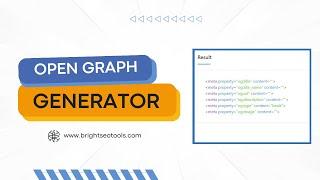 Open Graph Generator by Bright SEO Tools: Enhance Your Social Media