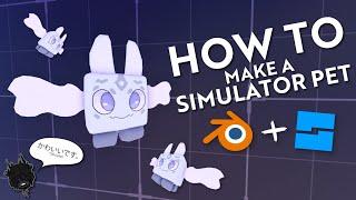 How To Make CUTE Simulator Pets For Your Games! (Blender + Roblox Studio)