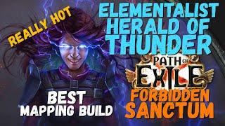 POE 3.20, 3.21 Elementalist Herald of Thunder Build, Extremely Good For Fast Mapping