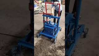 Small scale cement mobile brick making machine price list with diesel engine