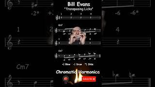 Bill Evans - Charlie Parker | Transposing licks - Jazz Chromatic Harmonica Tabs