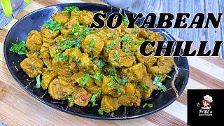 How To Make Goan Style Soyabean Chunks Chilli | Soyabean Sukka |Veg Recipe | Easy Soyabean Recipe.