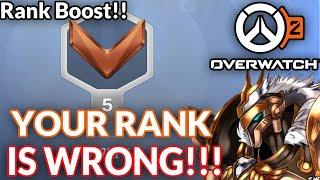 YOUR COMPETITIVE OVERWATCH 2 RANK IS WRONG!! Blizzard Boosting Ranks!! Season 1 Patch Notes