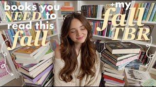 books you *NEED* to read this fall️ + my fall tbr!