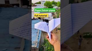 How to make a bird paper plane/falcon jet/ amazing paper rocket tutorial #plane #trending #shorts