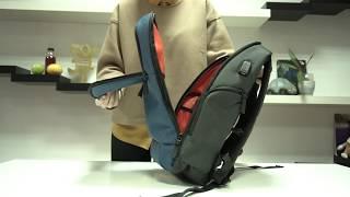 Мужской рюкзак с встроенным USB-удлинителем GRIZZLY RQ-921-1
