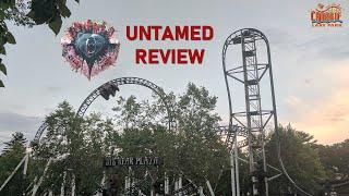 Untamed Review, Canobie Lake Park Gerstlauer Euro-Fighter | Steepest Drop in New England