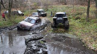 БИТВА ВНЕДОРОЖНИКОВ ШНИВА НИВА УАЗ offroad выходного дня в устье