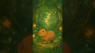 Studio Ghibli Vibes But It’s a Capybara – You NEED to See This #studioghibli #capybara #nature