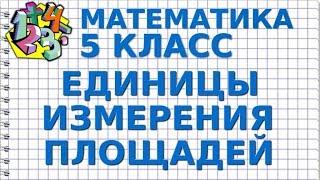 ЕДИНИЦЫ ИЗМЕРЕНИЯ ПЛОЩАДЕЙ. Видеоурок | МАТЕМАТИКА 5 класс