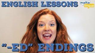 "-ed" Endings - Free English Pronunciation Lesson A2-B1 (Pre-Intermediate)