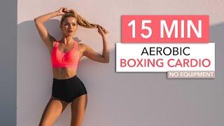 15 MIN BOXING CARDIO - Aerobic Style: dancy, cool & rhythmic / Medium Intensity I Pamela Reif