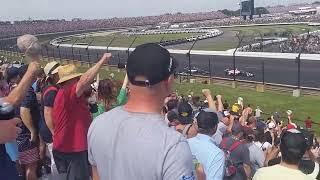 2023 Indianapolis 500 last lap Restart fanview out of 4 turn