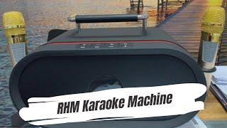 RHM Karaoke Machine Review, Test | Portable PA Speaker System with Bluetooth for Home, Party