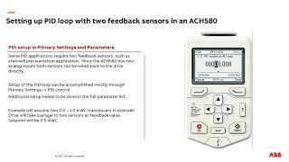 Dual feedback input for PID control, stairwell pressurization