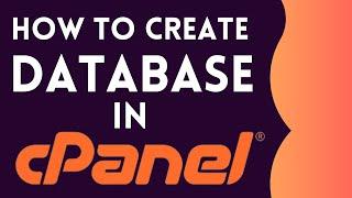 How to create a MySQL database in cPanel | cPanel Tutorials