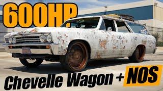 The ULTIMATE Family Car? Custom Chevy CHEVELLE Wagon with NITROUS!