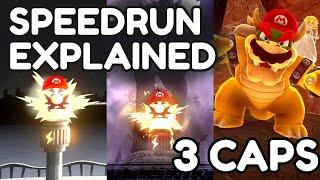 How to beat Mario Odyssey with only 3 CAPTURES (Full Commentated Speedrun)