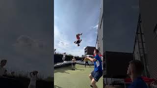 WORLD'S BIGGEST G-TRAMP #worldrecord #gtramp #viral #shorts #explore #trampoline #garden #tricks