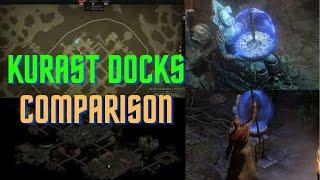 KURAST DOCKS COMPARISON SIDE BY SIDE  WITH GIDBINN VIEW AT THE END (DIABLO 2  VS DIABLO 4)