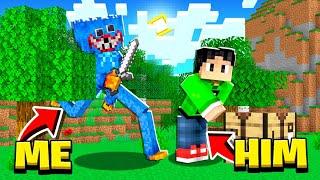 I PRETENDED to be HUGGY WUGGY and TROLLED HIM! (Minecraft Trolling Prank)