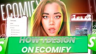 How I start Designing | shopify premium theme  ecomify 2024