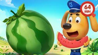 Police and Funny Watermelon Story | Safety Tips | Kids Cartoon | Sheriff Labrador