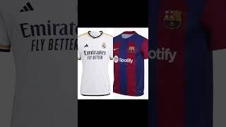 Barcelona x Real Madrid qual camisa é mais bonita