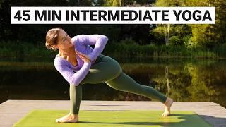 45 Min Intermediate Yoga Flow to Improve Strength & Flexibility