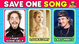 SAVE ONE SONG: Most Popular COUNTRY SONGS Of All Time  Music Challenge | Sound Quiz