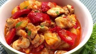 Курица с овощами на сковороде ВКУСНО и ПРОСТО