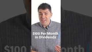 How to Make $100 Per Month in Dividends #shorts