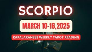 PAG-ISIPAN NG MAAYOS ️ SCORPIO MARCH 10-16, 2025 WEEKLY TAGALOG TAROT PREDICTIONS #KAPALARAN888